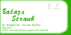 balazs straub business card